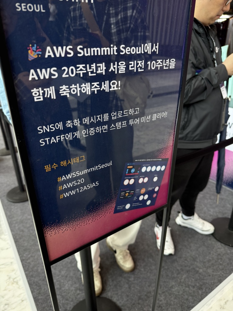 AWS 20th anniversary area