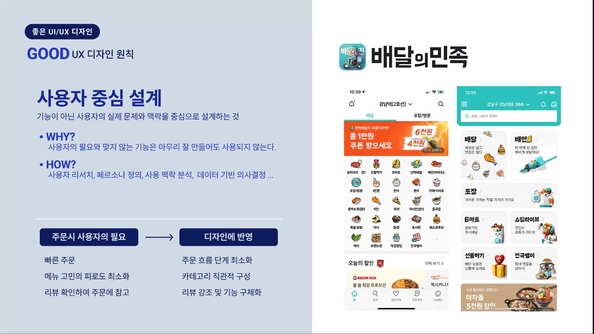 배달의민족 사례로 보는 사용자 중심 설계