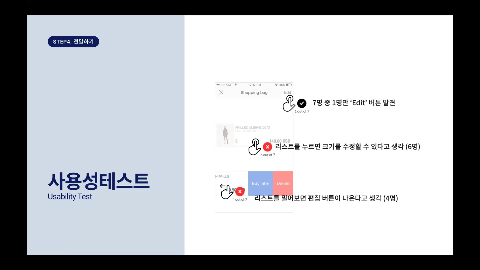 사용성 테스트 사례
