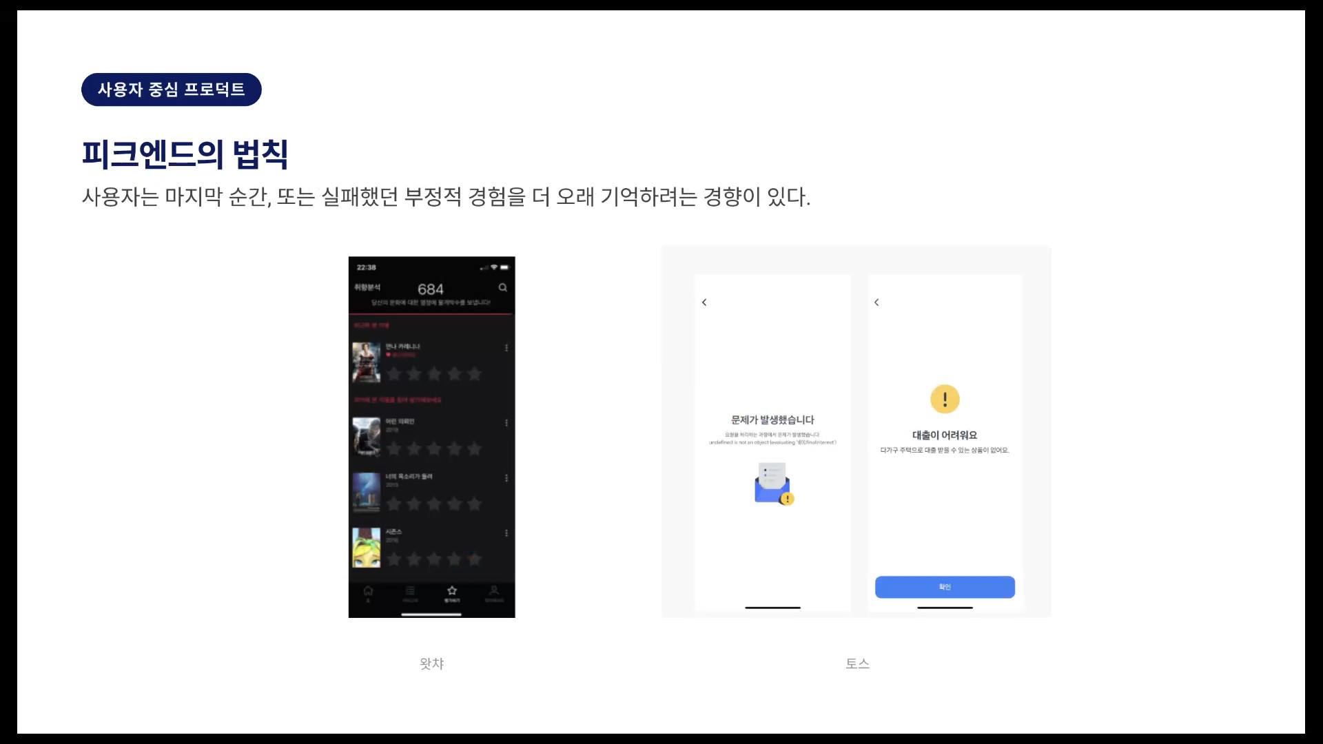 피크엔드 법칙 사례