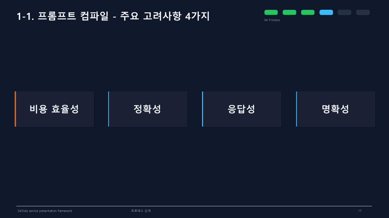 프롬프트 컴파일 주요 고려사항