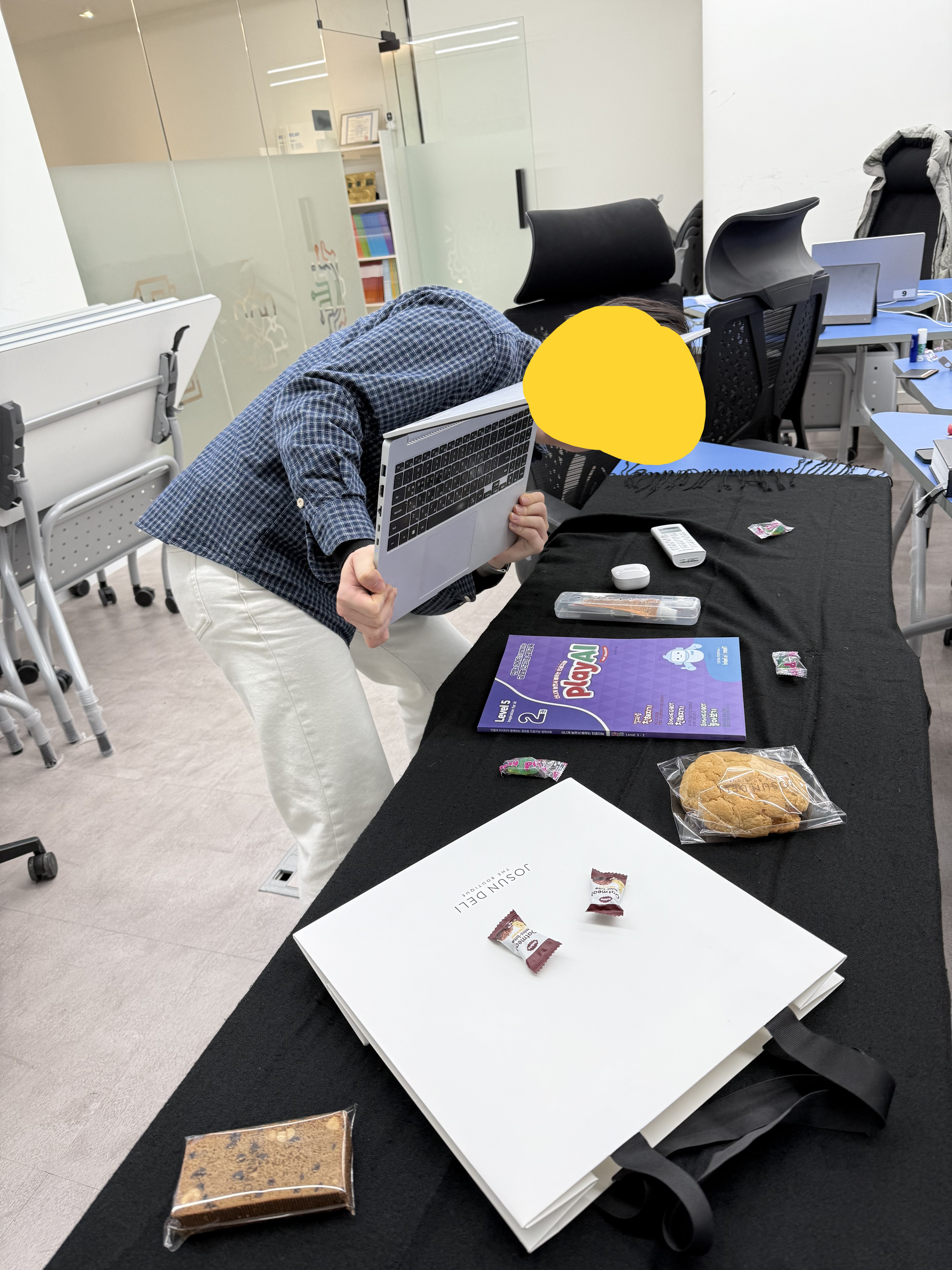 쓸AI기 프로젝트 발표 준비 및 시연 과정 사진